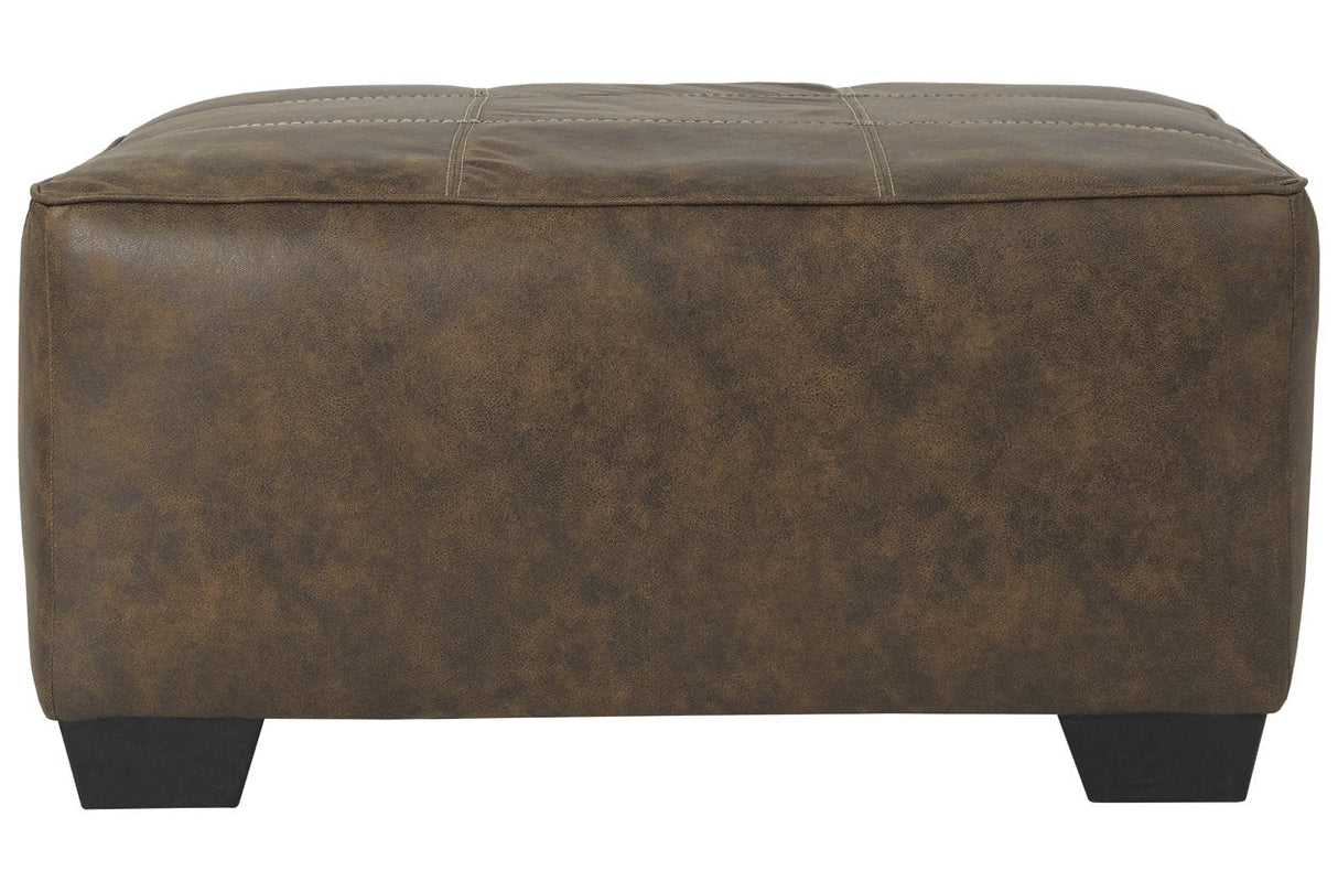 Abalone Chocolate Oversized Accent Ottoman