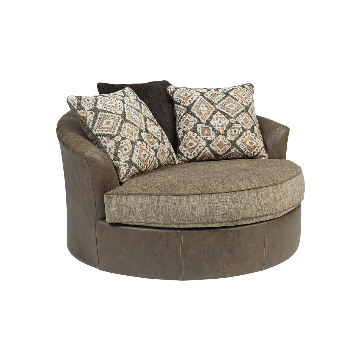 Abalone Chocolate 3-Piece RAF Chaise Sectional