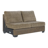 Abalone Chocolate 3-Piece RAF Chaise Sectional