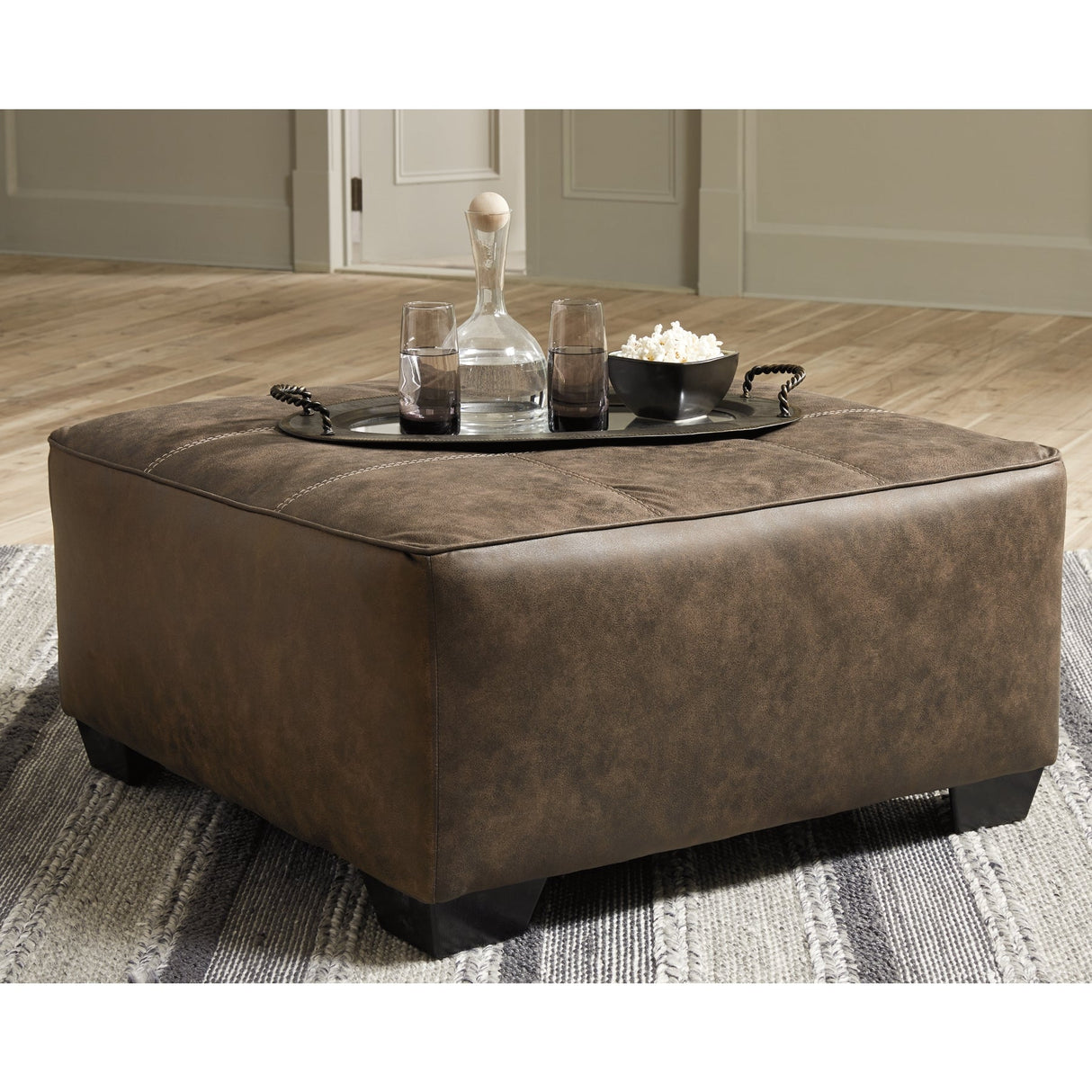 Abalone Chocolate 3-Piece RAF Chaise Sectional