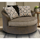 Abalone Chocolate 3-Piece RAF Chaise Sectional