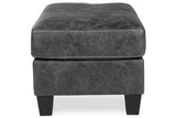 Venaldi Gunmetal Chair and Ottoman