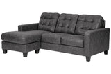 Venaldi Gunmetal Reversible Sofa Chaise