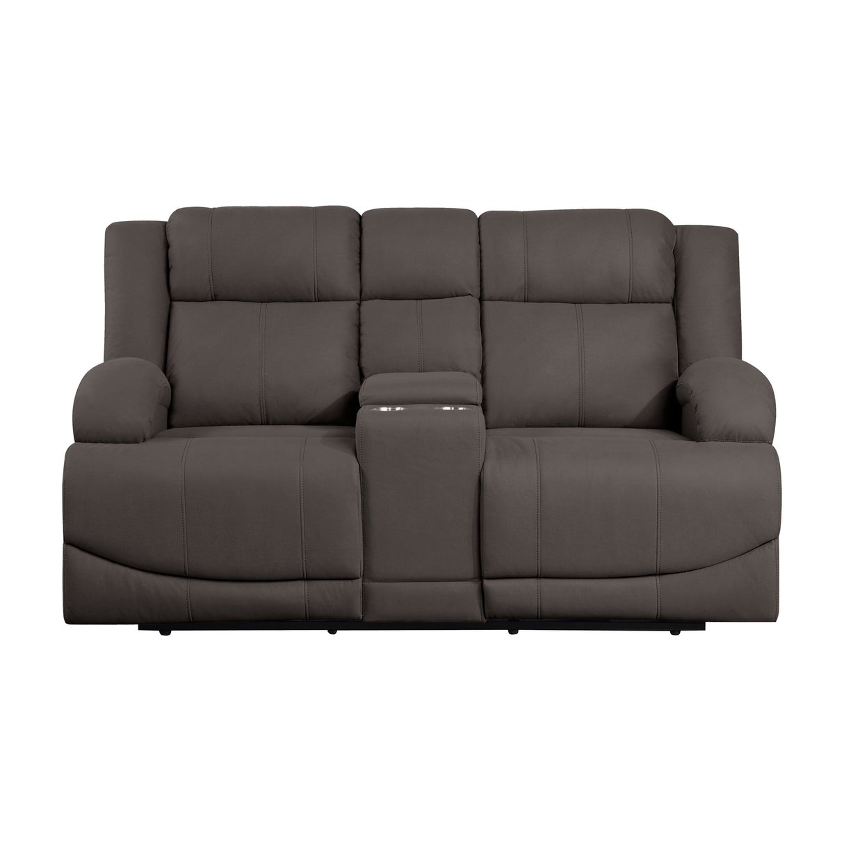 Camryn Chocolate Power Double Reclining Loveseat