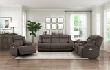 Camryn Chocolate Power Double Reclining Loveseat
