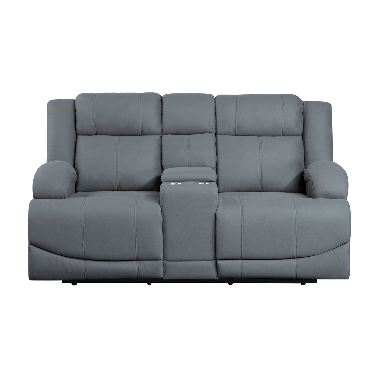 Camryn Graphite Blue Power Double Reclining Loveseat