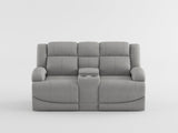 Camryn Graphite Blue Power Double Reclining Loveseat