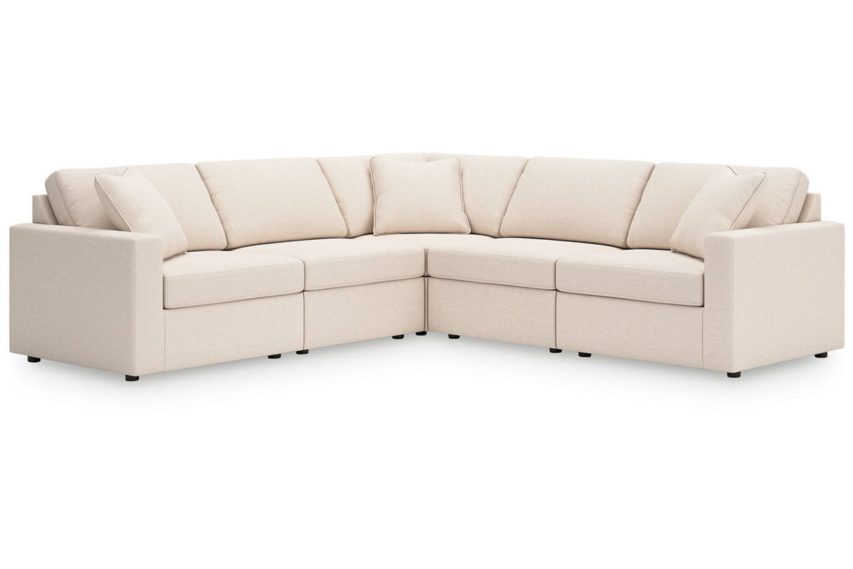 Modmax Oyster 5-Piece Sectional and Swivel Glider Recliner