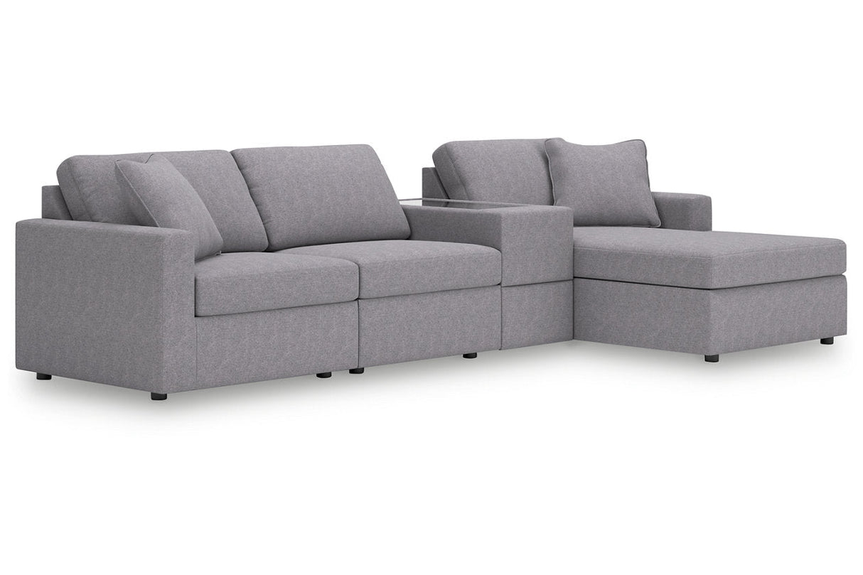 Modmax Granite 4-Piece Sectional with Chaise