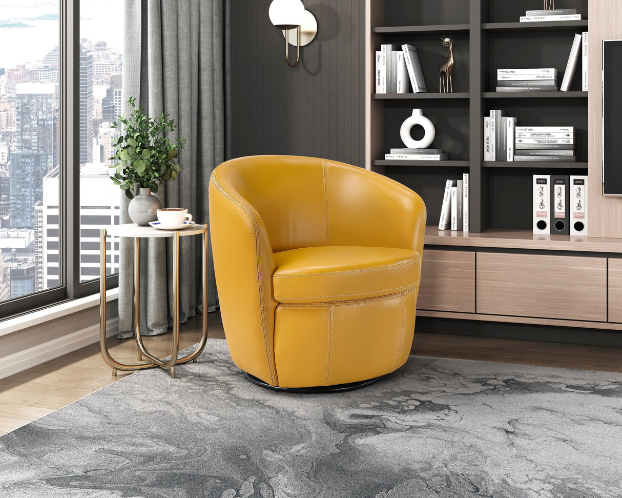 Tanner Yellow Swivel Chair