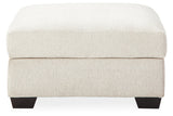 Cambri Snow 2 Oversized Swivel Chairs and Ottoman