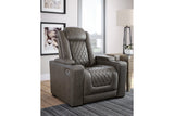 HyllMont Gray Power Reclining Sofa and Power Recliner