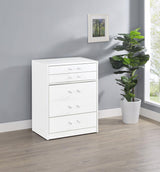 Danbury White High Gloss 3-drawer Makeup Vanity & Stool Set