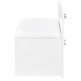 Flora White High Gloss 2-drawer Vanity Set with LED Mirror