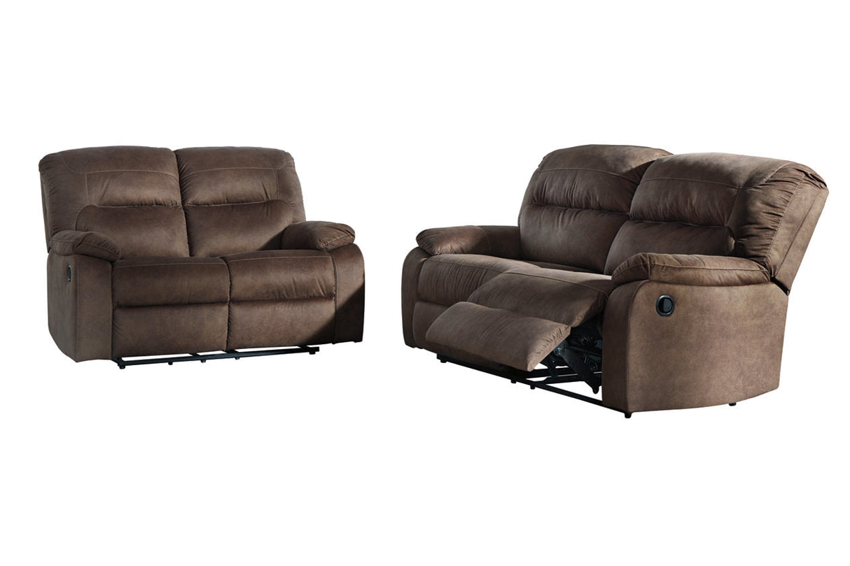 Bolzano Coffee Reclining Loveseat