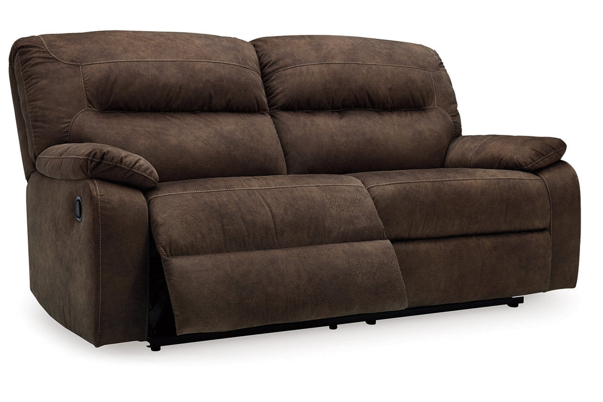 Bolzano Coffee Reclining Sofa and Loveseat with Recliner