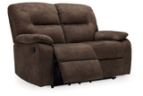 Bolzano Coffee Reclining Sofa and Loveseat