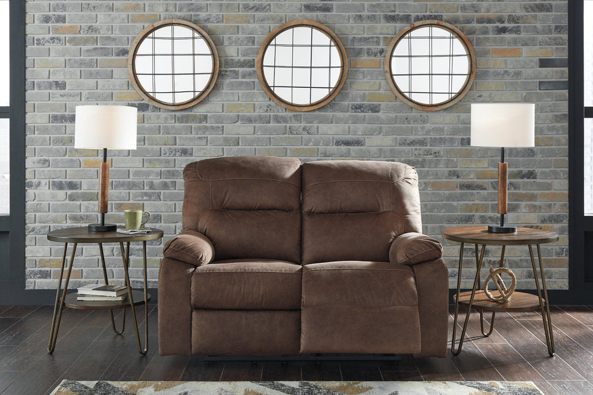 Bolzano Coffee Reclining Loveseat