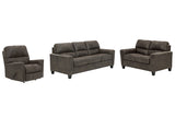 Navi Smoke Sofa, Loveseat and Recliner