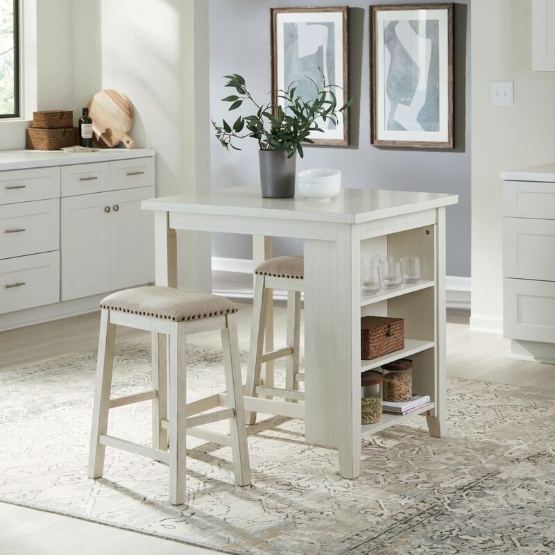 Oak White 5-Piece Dining Room Set