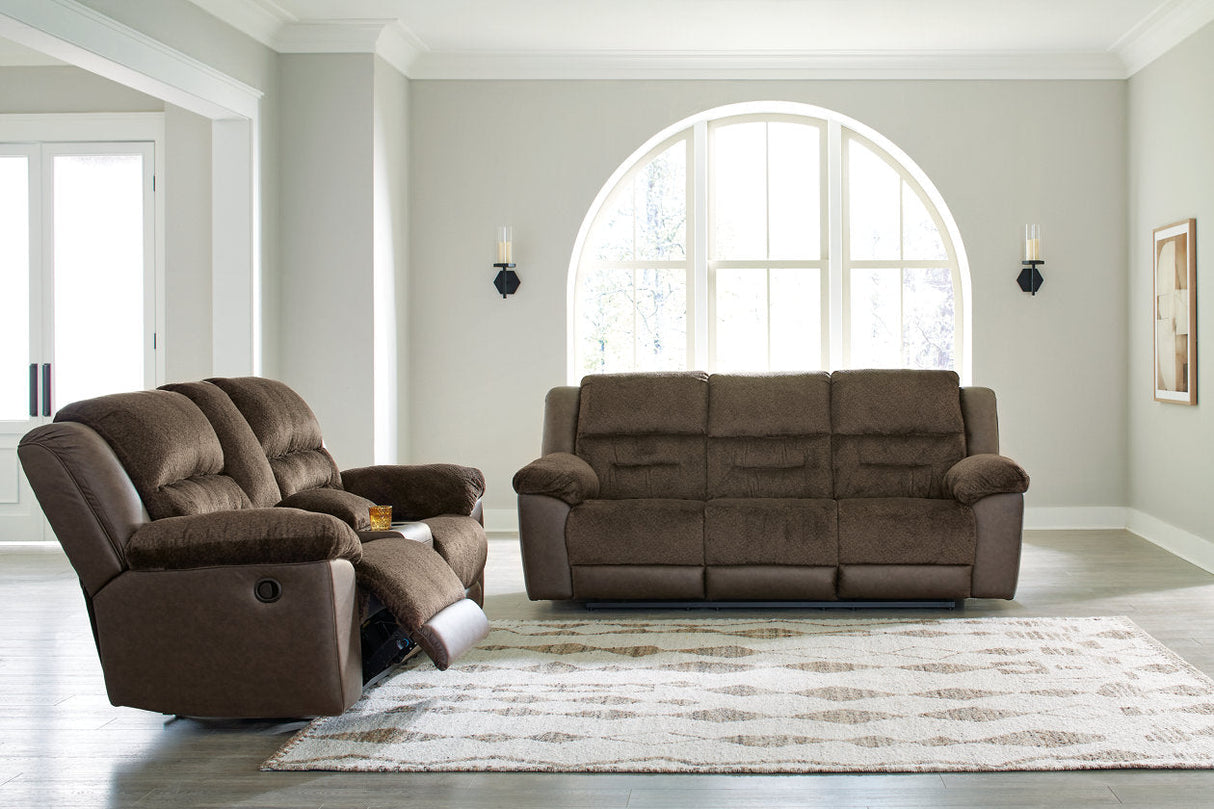 Dorman Chocolate Reclining Living Room Set