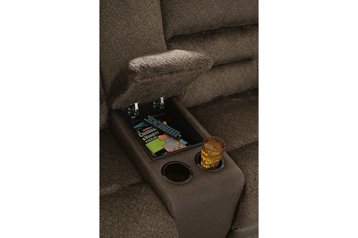 Dorman Chocolate Reclining Living Room Set