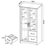 Cassara 2-door Bedroom Wardrobe Storage Cabinet Armoire Latte