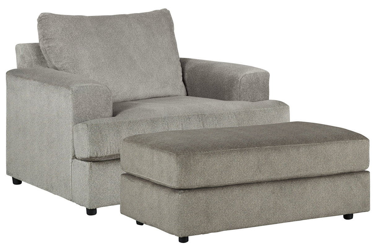 Soletren Ash Sofa and Loveseat with Chair and Ottoman