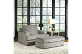 Soletren Ash Sofa and Loveseat with Chair and Ottoman