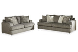 Soletren Ash Sofa and Loveseat