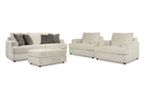 Soletren Stone Sofa, 2 Chairs, and Ottoman