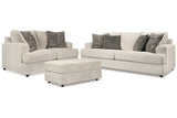 Soletren Stone Sofa, Loveseat, and Ottoman