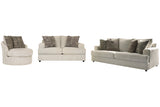 Soletren Stone Sofa, Loveseat and Accent Chair