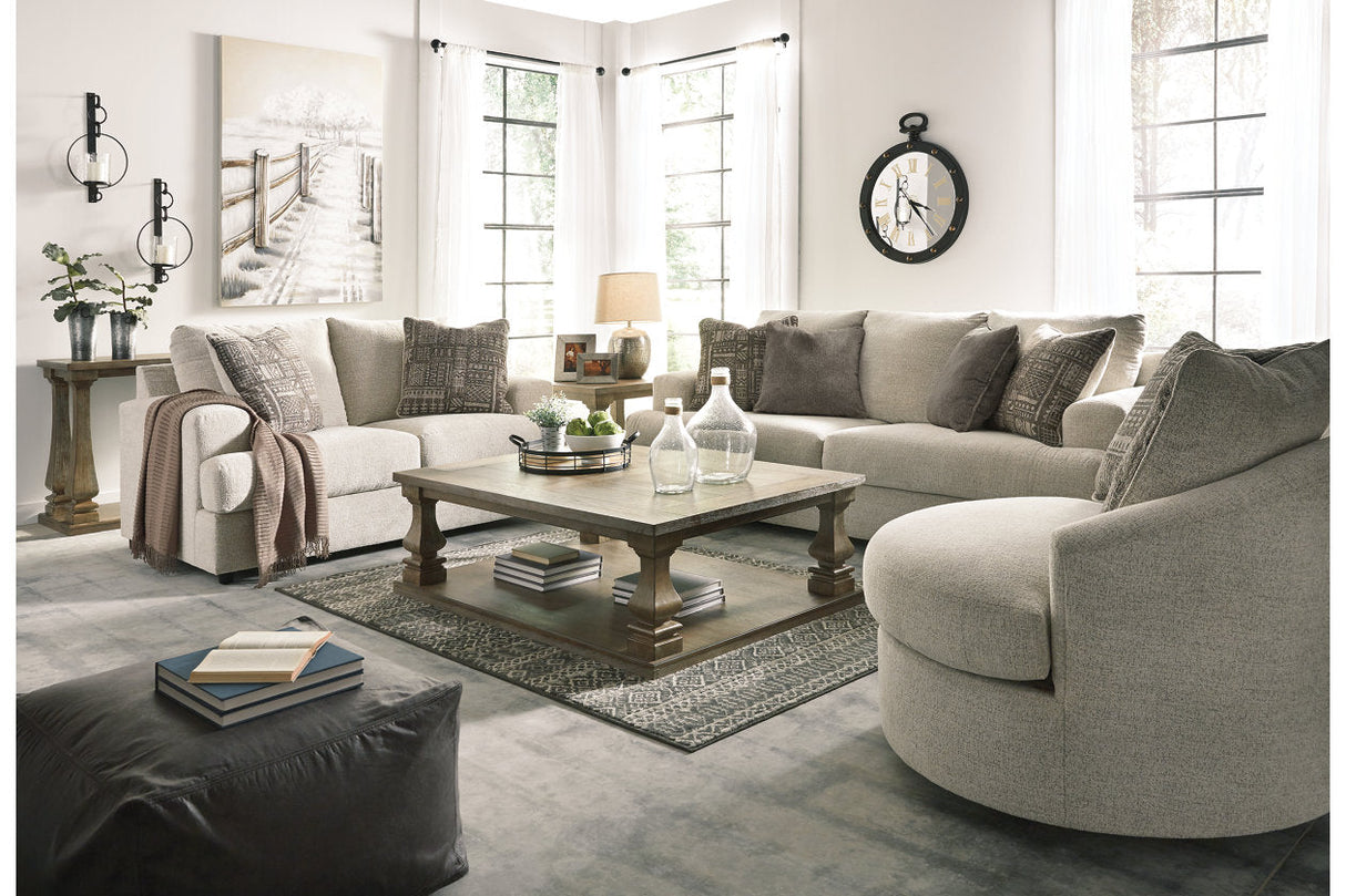 Soletren Stone Sofa, Loveseat and Accent Chair