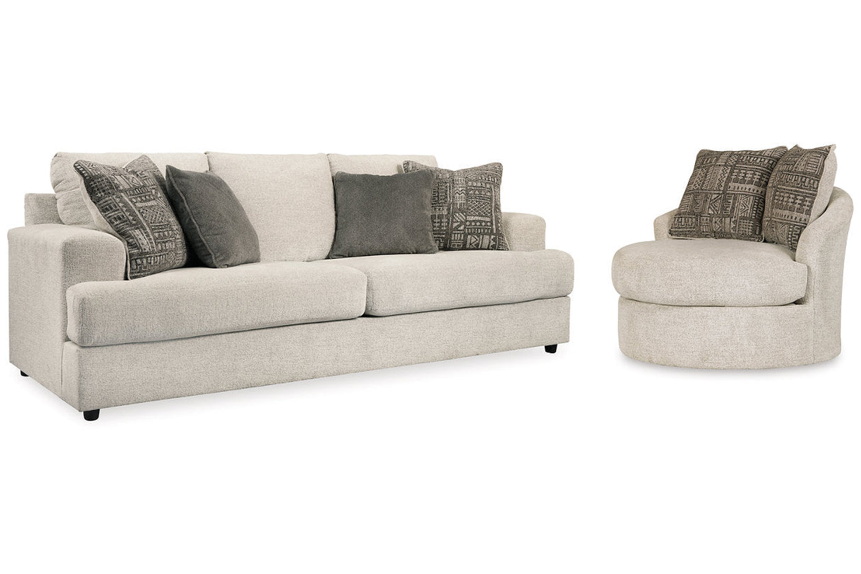 Soletren Stone Sofa and Chair