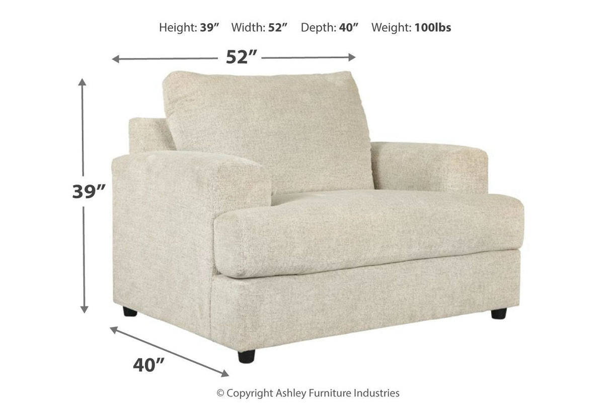 Soletren Stone Sofa, Loveseat, Oversized Chair and Ottoman