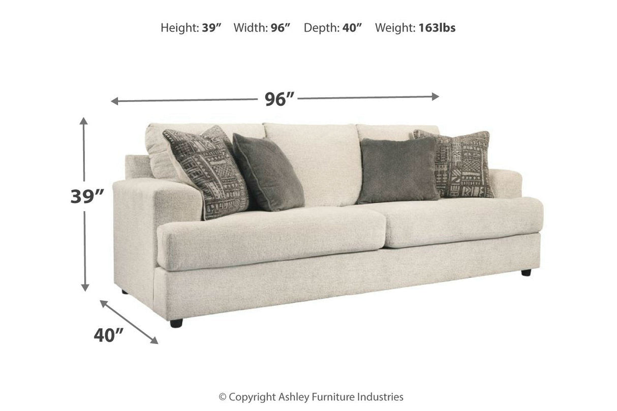 Soletren Stone Sofa, Loveseat and Accent Chair