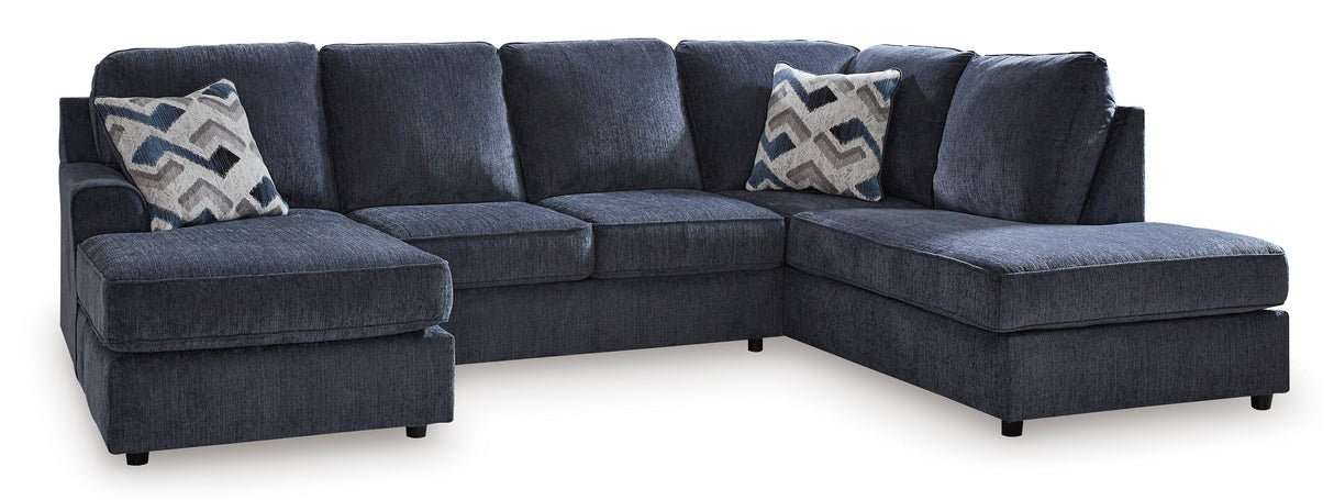 Albar Place Cobalt 2-Piece RAF Chaise Sectional