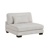 Tinley Beige Ottoman by Homelegance at Eve Furniture
