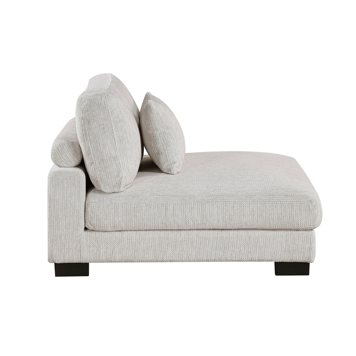 Tinley Beige Ottoman by Homelegance at Eve Furniture