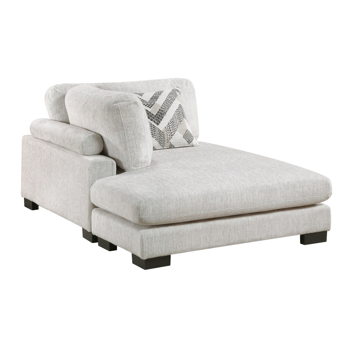 Tinley Beige Ottoman by Homelegance at Eve Furniture
