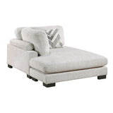 Tinley Beige Ottoman by Homelegance at Eve Furniture
