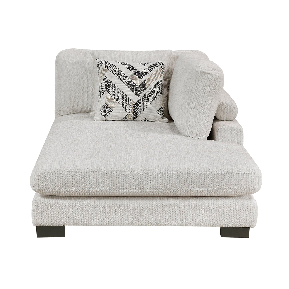 Tinley Beige Ottoman by Homelegance at Eve Furniture