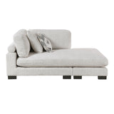 Tinley Beige Ottoman by Homelegance at Eve Furniture