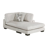Tinley Beige Ottoman by Homelegance at Eve Furniture