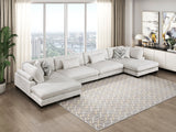 Tinley Beige Ottoman by Homelegance at Eve Furniture