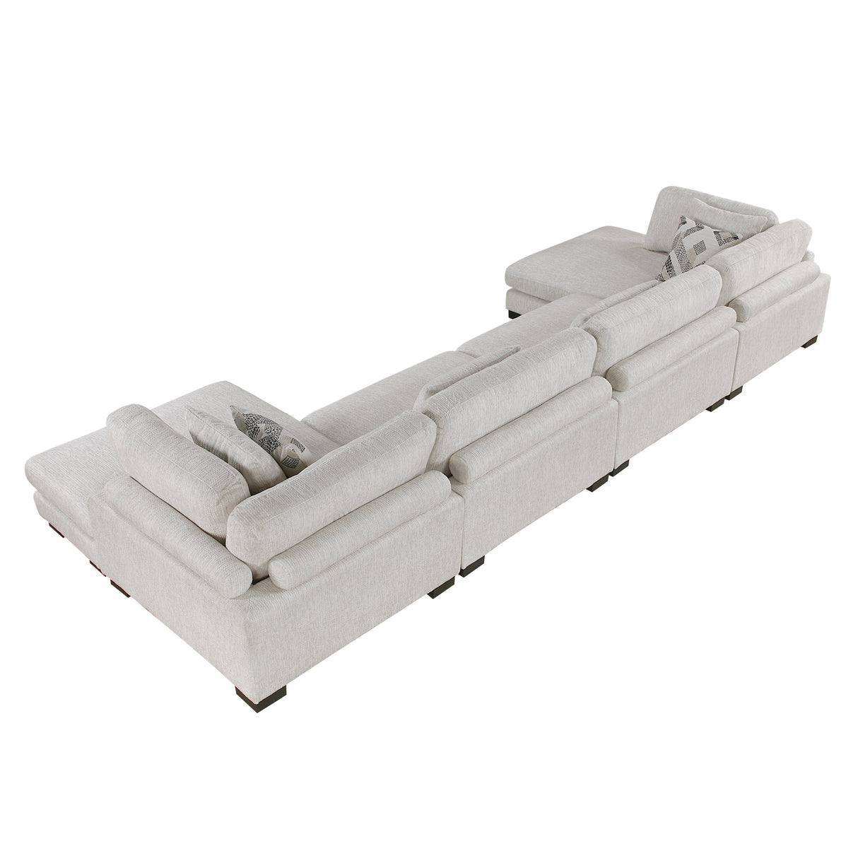 Tinley Beige Ottoman by Homelegance at Eve Furniture