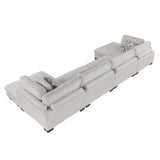 Tinley Beige Ottoman by Homelegance at Eve Furniture