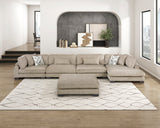 Tinley Brown Ottoman by Homelegance at Eve Furniture
