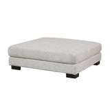 Tinley Beige Ottoman by Homelegance at Eve Furniture